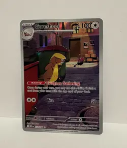 Pokemon Gumshoos 153/132 ME01 Mega Evolution Illustration Rare Holo Full Art NM - Image 2