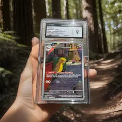 Pokemon Gumshoos 153/132 Me01 Mega Evolution Illustration Rare Holo CGC 9 - Image 1