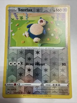 Snorlax 109/159 Rare Crown Zenith Pokemon Reverse Holo Pokemon TCG - Image 1