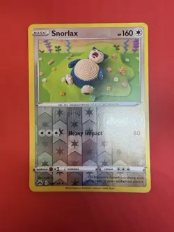 Pokemon TCG Snorlax Crown Zenith Reverse Holo Rare Card 109/159 NM Condition - Image 2