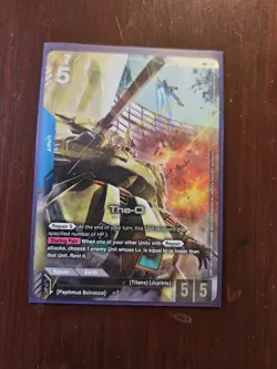 The-O GD03-002 LR+ Alt Art Steel Requiem Gundam TCG Card Game CCG English - Image 1