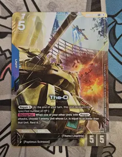 The-O GD03-002 LR+ Alt Art Steel Requiem Gundam TCG Card Game CCG English - Image 1