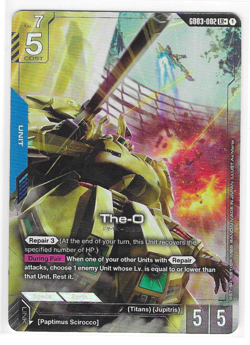 The-O GD03-002 LR+ Alt Art Steel Requiem Gundam TCG Card Game CCG English - Image 1