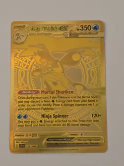 🔥2026 Pokemon Mega Greninja Ex Gold Card CHAOS RISING!! Mint Condition🔥 - Image 1