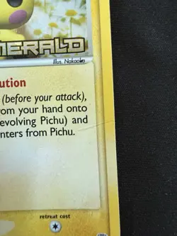 Pichu Pokemon TCG EX Emerald Reverse Holo Stamped Card #59/106 - Image 2