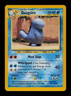 Quagsire 48/64 Unlimited Yuka Morii Common Neo Revelation Pokemon Cards - Image 1