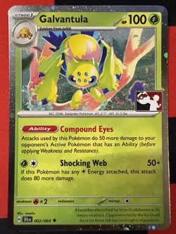 Galvantula Uncommon Prize Pack Series Cards 002/064 NM - Image 1