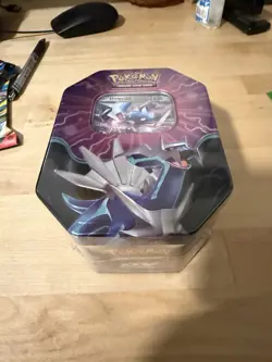 Pokemon TCG Dialga ex Tin Factory Sealed 4 Booster Packs Promo Card - Image 3