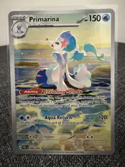 Primarina 088/084 Pitch Black Illustration Rare Pokemon Card NM - Image 1