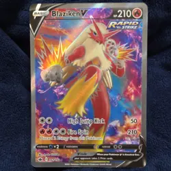 Blaziken V 161/198 Chilling Reign NM Full Art Pokemon Card - Image 1