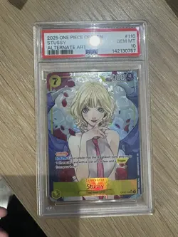 2025 One Piece Op13-Carrying on His Will Stussy #110 PSA 10 - Image 1
