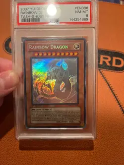 Ghost Rare Rainbow Dragon TAEV-EN006 Tactical Evolution 1st Edition PSA 8 - Image 1