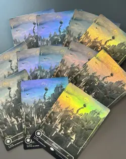 12x PLAINS Secret Lair D&D Lands of Forgotten Realms - FOIL Full Art MTG NM 2509 - Image 1