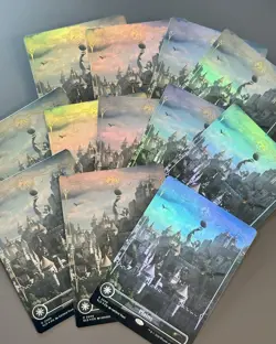 12x PLAINS Secret Lair D&D Lands of Forgotten Realms - FOIL Full Art MTG NM 2509 - Image 2