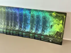 12x FOREST Secret Lair D&D Lands of Forgotten Realms - FOIL Full Art NM 2513 - Image 5