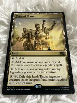 Plaza of Heroes R MTG Commander: Marvel Super Heroes M/NM, English - Image 1
