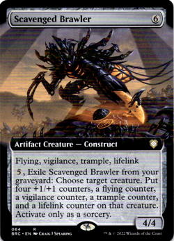 Scavenged Brawler (Extended Art) Commander: The Brothers' War NM - Image 1