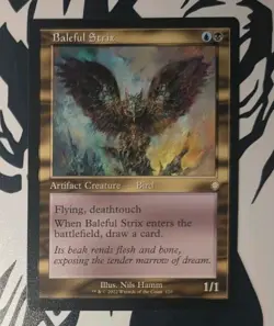 MTG The Brothers' War Commander Rare BALEFUL STRIX NM - Image 1