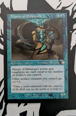 MTG The Brothers' War Commander Rare MASTER OF ETHERIUM NM - Image 1