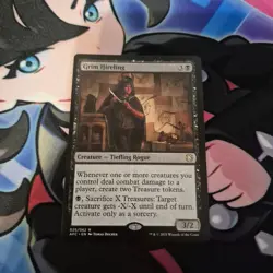 MTG Grim Hireling AFC Adventures in the Forgotten Realms Black Rare Creature NM - Image 1