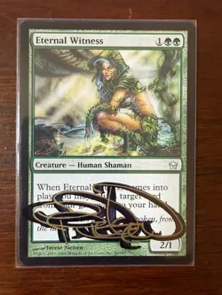 MTG magic the gathering - Eternal Witness signed Terese Nielsen - Image 1