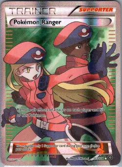 Pokemon Ranger (Full Art) 113/114 XY - Steam Siege - Pokemon Card - NM - Image 1