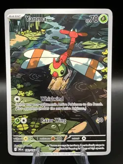 Pokemon TCG Yanma Destined Rivals Illustration Rare Card 183/182 - Image 1
