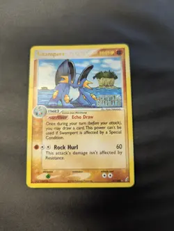 Pokemon TCG Swampert 27/100 Crystal Guardians Reverse Holo Stamp - Image 1