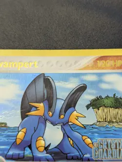 Pokemon TCG Swampert 27/100 Crystal Guardians Reverse Holo Stamp - Image 3