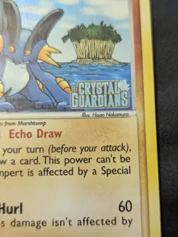 Pokemon TCG Swampert 27/100 Crystal Guardians Reverse Holo Stamp - Image 5