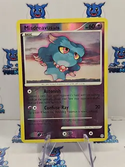 Pokemon Misdreavus Diamond & Pearl 91/130 Reverse Holo LP - Image 1