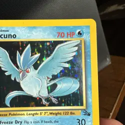 Articuno 2/62 Holo Rare Fossil Pokemon Card WOTC Vintage 1999 LP - Image 4