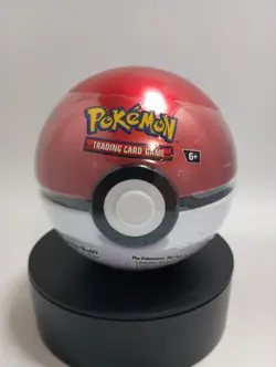 Pokemon TCG Poke Ball Tin Kit w/3 Booster Packs & 2 Sticker Sheets Metal Sphere - Image 1