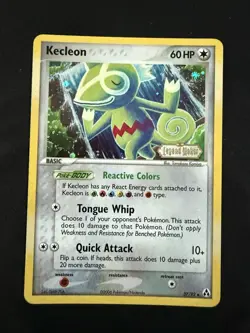 Kecleon 37/92 Legend Maker Pokemon Reverse Holo Tomokazu Komiya Mint - Image 1