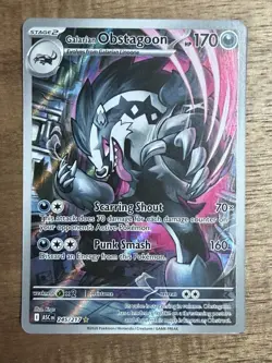 Galarian Obstagoon 245/217 - Pokemon TCG - Ascended Heroes Illustration Rare NM+ - Image 1