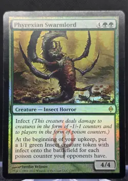 Phyrexian Swarmlord #119 New Phyrexia Foil Rare - Image 1