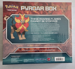 Pokemon XY Flashfire Sealed Pyroar Collection Box 3 Boosters + 3 Holo Foils 2014 - Image 2