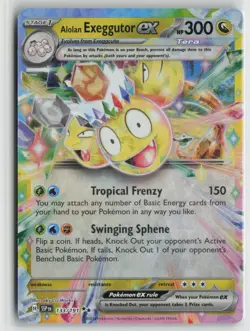 Alolan Exeggutor ex 133/191 Double Rare Surging Sparks Pokemon Near Mint - Image 1