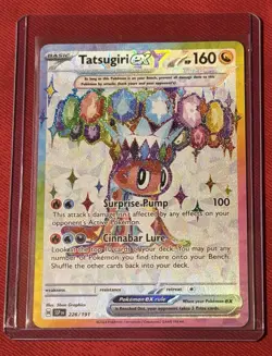 Pokemon TCG Tatsugiri ex 226/191 Sv08: Surging Sparks Holo - Image 1