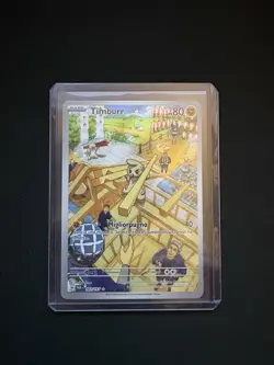 Pokemon TCG Timburr 183/167 Illustration Rare Holo (Italian) - Image 1