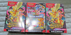 Pokemon Ascended Heroes Booster, Prismatic Poster Collection & Chaos Rising LOT - Image 2