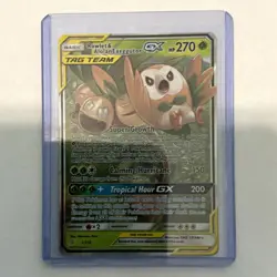 Pokemon TCG Rowlet & Alolan Exeggutor GX 1/236 Unified Minds Holo UR 270 HP EN - Image 1
