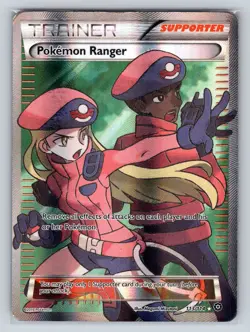 Pokemon Ranger (Full Art) Holo Ultra Rare XY - Steam Siege 113/114 HP/DMG - Image 1