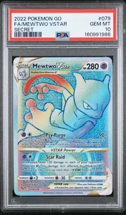 PSA 10 Gem Mint - 79/78 Secret Rare GO Pokemon Mewtwo Secret - Image 1