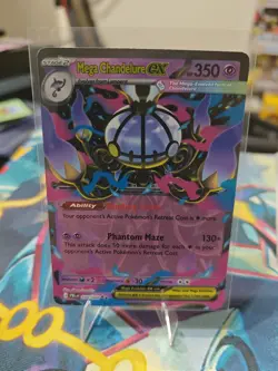 Mega Chandelure ex 038/084 Double Rare Pokemon TCG Pitch Black ME05 English NM - Image 1