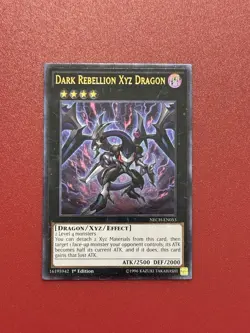LP VLP Dark Rebellion Xyz Dragon NECH-EN053 1st Ed Ultimate Rare UTR - Image 1