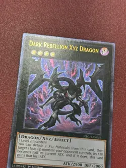 LP VLP Dark Rebellion Xyz Dragon NECH-EN053 1st Ed Ultimate Rare UTR - Image 2