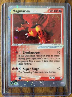 Magmar ex Ruby and Sapphire 100/109 Ultra Rare Holo Pokemon TCG - Image 1
