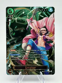One Piece TCG Smoker OP10-030 SP Alt Art Carrying On His Will English NM - Image 1