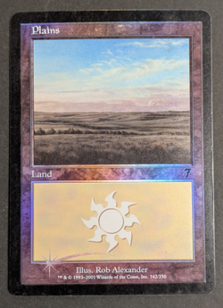 MTG Card - 1x Plains - Seventh (7th) Edition - LP 342 Foil - Magic The Gathering - Image 1